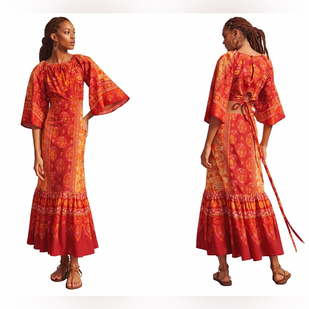 Farm Rio Combuco Cutout Maxi Dress – Size L